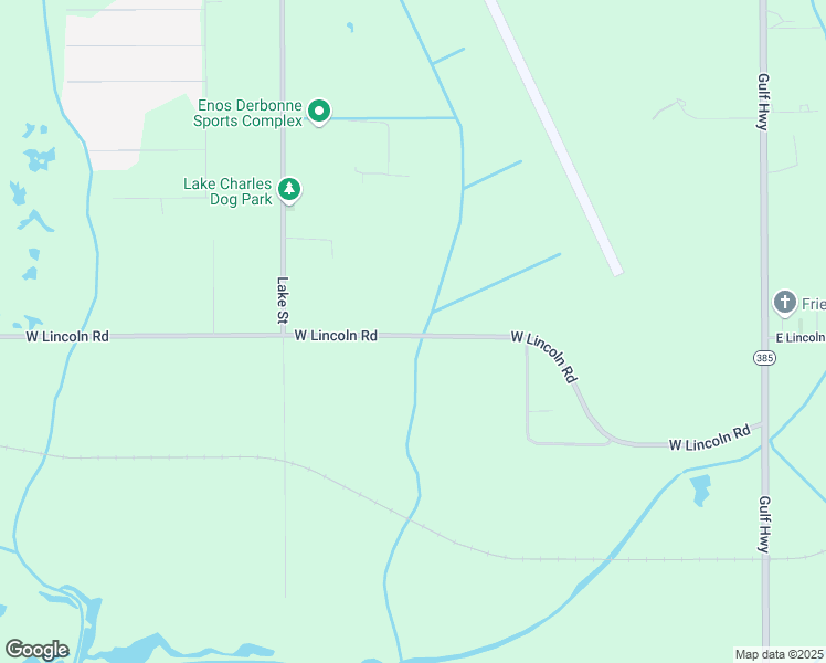 map of restaurants, bars, coffee shops, grocery stores, and more near 917 West Lincoln Road in Lake Charles