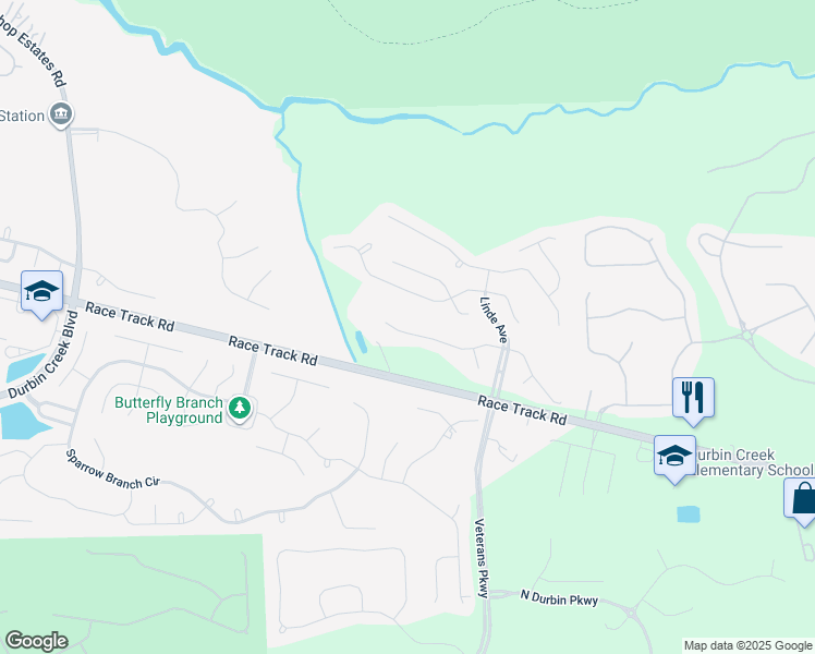 map of restaurants, bars, coffee shops, grocery stores, and more near 372 West Tropical Trce in Saint Johns