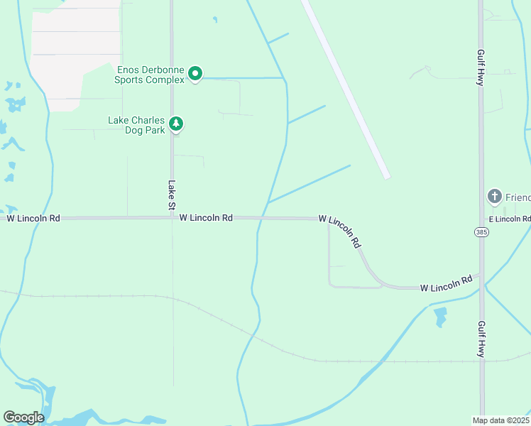map of restaurants, bars, coffee shops, grocery stores, and more near 917 West Lincoln Road in Lake Charles