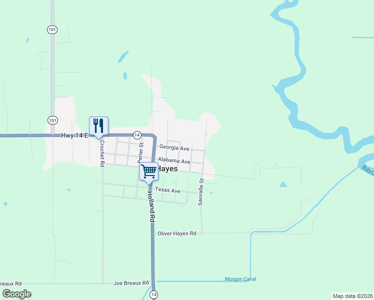 map of restaurants, bars, coffee shops, grocery stores, and more near 7769 Georgia Avenue in Iowa