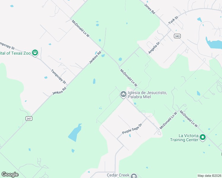 map of restaurants, bars, coffee shops, grocery stores, and more near 451 McDonald Lane West in Cedar Creek