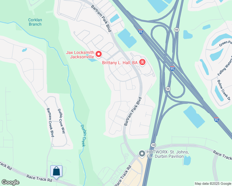 map of restaurants, bars, coffee shops, grocery stores, and more near 6911 Azalea Grove Drive in Jacksonville