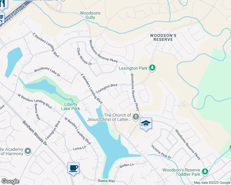 map of restaurants, bars, coffee shops, grocery stores, and more near 28220 Beckwood Drive in Spring