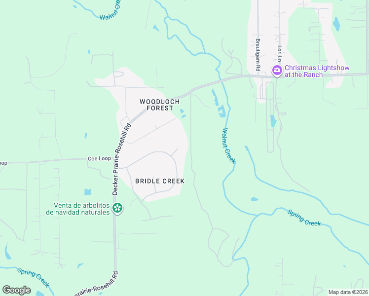 map of restaurants, bars, coffee shops, grocery stores, and more near 23923 Clouds Rest in Magnolia