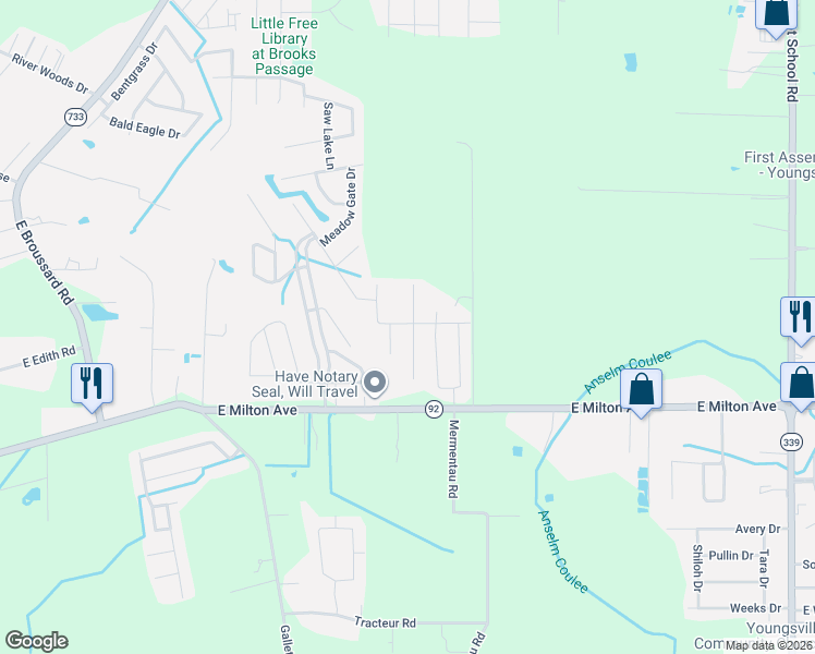 map of restaurants, bars, coffee shops, grocery stores, and more near in 