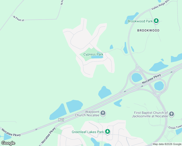 map of restaurants, bars, coffee shops, grocery stores, and more near 291 Gray Wolf Trail in Jacksonville