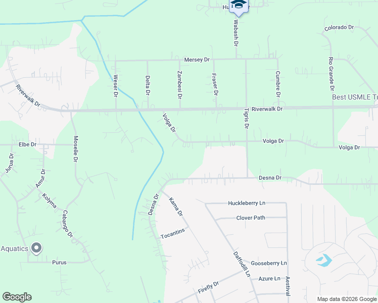 map of restaurants, bars, coffee shops, grocery stores, and more near 22942 Volga Drive in Porter