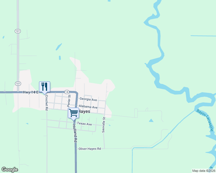 map of restaurants, bars, coffee shops, grocery stores, and more near 7689 Sauvalle Street in Hayes