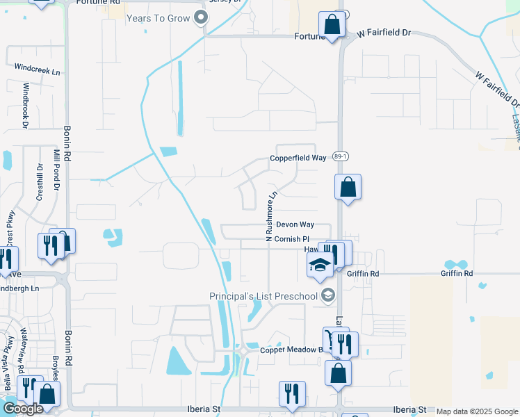 map of restaurants, bars, coffee shops, grocery stores, and more near 123 North Rushmore Lane in Youngsville
