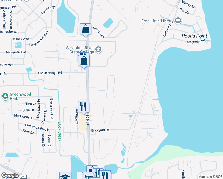 map of restaurants, bars, coffee shops, grocery stores, and more near 2596 Sandy Hollow Drive in Middleburg