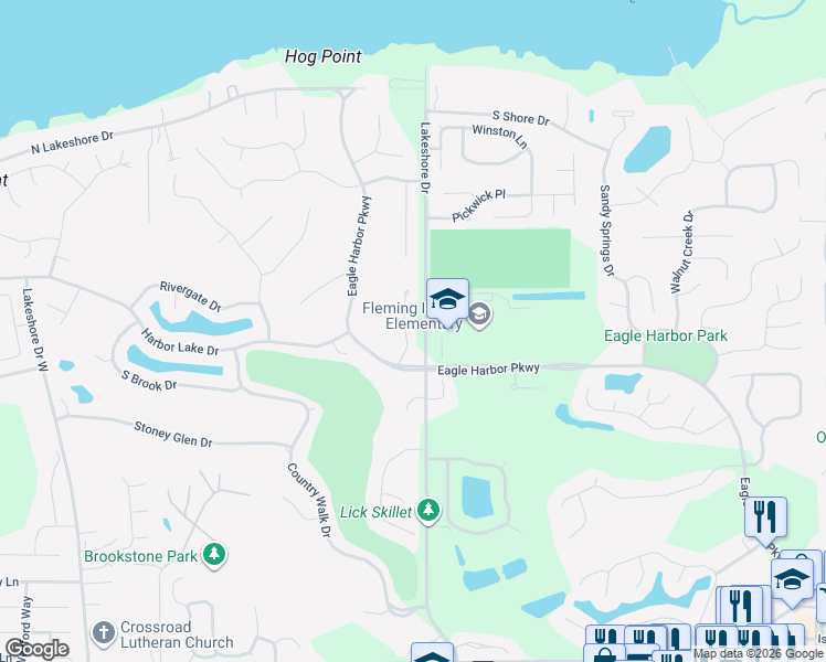 map of restaurants, bars, coffee shops, grocery stores, and more near 1531 Linkside Drive in Orange Park