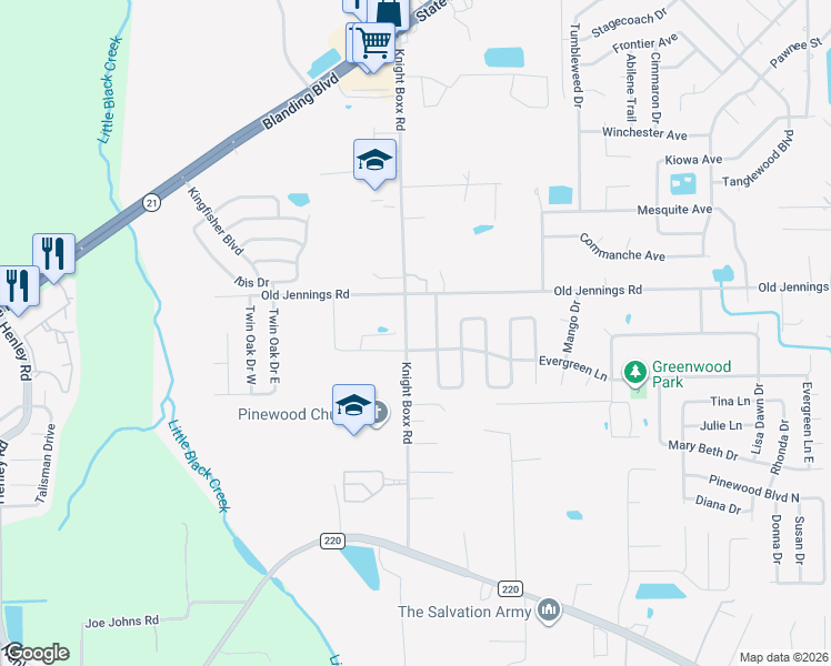 map of restaurants, bars, coffee shops, grocery stores, and more near 112 Lester Murray Lane in Middleburg