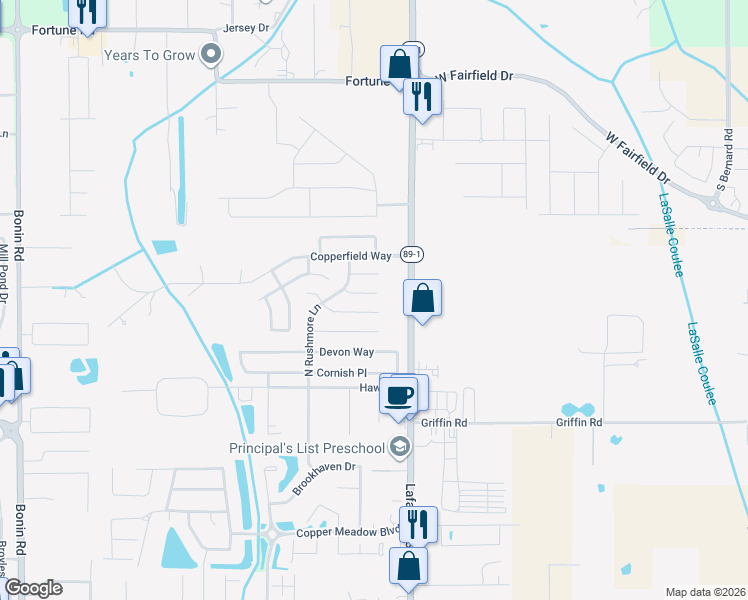 map of restaurants, bars, coffee shops, grocery stores, and more near 112 Doncaster Circle in Youngsville