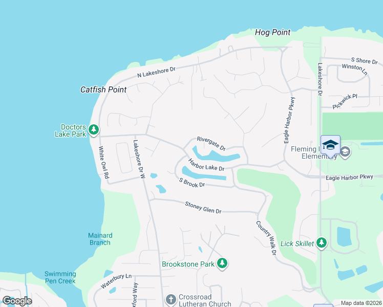 map of restaurants, bars, coffee shops, grocery stores, and more near 2260 Harbor Lake Drive in Orange Park