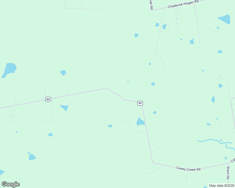 map of restaurants, bars, coffee shops, grocery stores, and more near Caney Creek Road in Chappell Hill