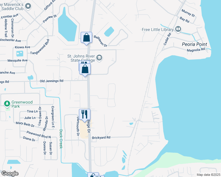 map of restaurants, bars, coffee shops, grocery stores, and more near 1708 Sandy Hollow Loop in Middleburg