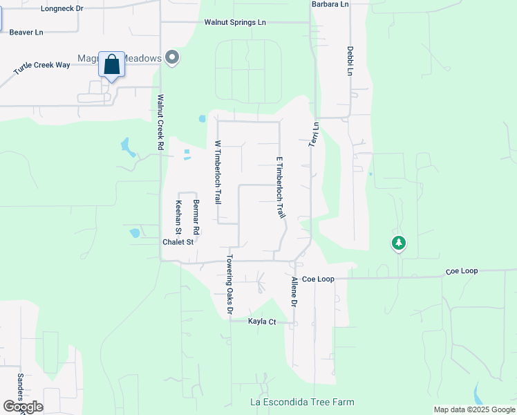 map of restaurants, bars, coffee shops, grocery stores, and more near 16215 Chad Court in Magnolia