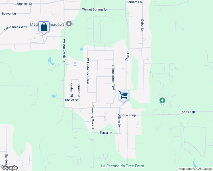 map of restaurants, bars, coffee shops, grocery stores, and more near 16215 Chad Court in Magnolia