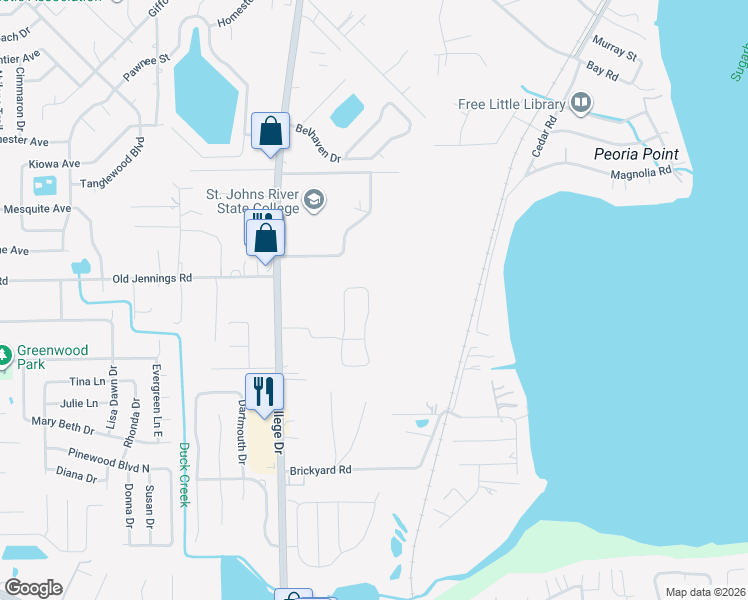map of restaurants, bars, coffee shops, grocery stores, and more near 1680 Sandy Hollow Loop in Middleburg
