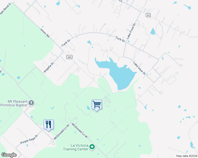 map of restaurants, bars, coffee shops, grocery stores, and more near 326 Lake View Drive in Cedar Creek