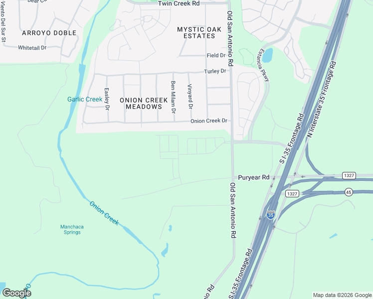 map of restaurants, bars, coffee shops, grocery stores, and more near 13214 Keefer Drive in Manchaca