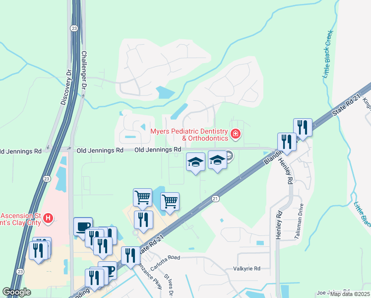 map of restaurants, bars, coffee shops, grocery stores, and more near 3235 Old Jennings Road in Middleburg