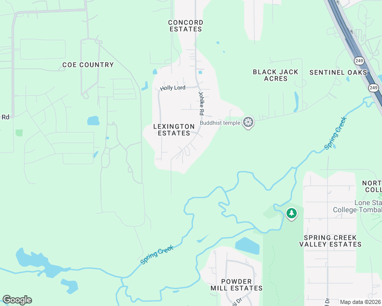 map of restaurants, bars, coffee shops, grocery stores, and more near 31034 Johlke Road in Magnolia