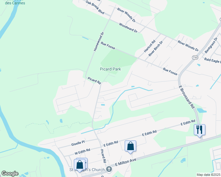 map of restaurants, bars, coffee shops, grocery stores, and more near 109 Ponderosa Lane in Lafayette