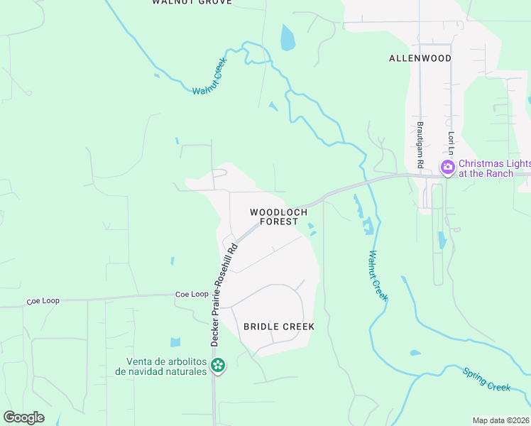 map of restaurants, bars, coffee shops, grocery stores, and more near 24221 Decker Prairie-Rosehill Road in Magnolia