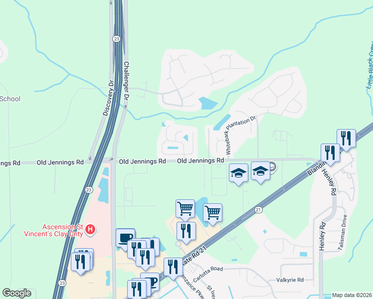 map of restaurants, bars, coffee shops, grocery stores, and more near 1380 Summerbrook Drive in Middleburg