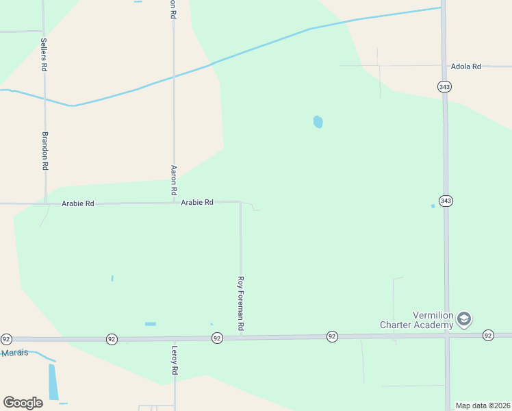 map of restaurants, bars, coffee shops, grocery stores, and more near 12940 Arabie Road in Rayne