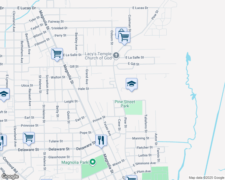 map of restaurants, bars, coffee shops, grocery stores, and more near 1090 Hale Lane in Beaumont