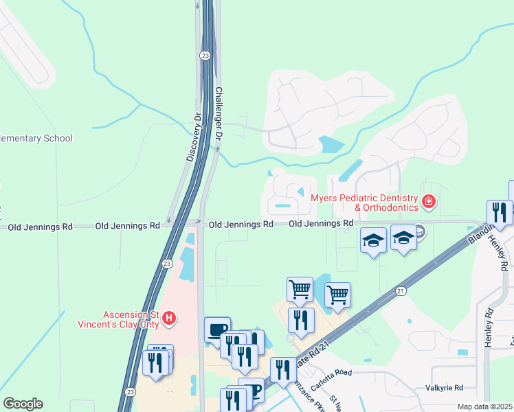 map of restaurants, bars, coffee shops, grocery stores, and more near 3338 Old Jennings Road in Middleburg