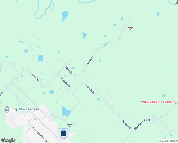 map of restaurants, bars, coffee shops, grocery stores, and more near 667 Mesa Drive in Del Valle