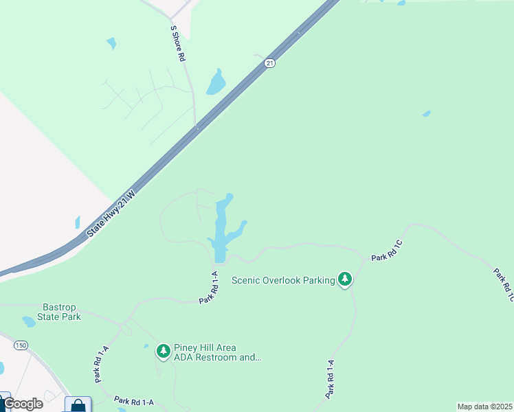 map of restaurants, bars, coffee shops, grocery stores, and more near 136 Territory Drive in Bastrop