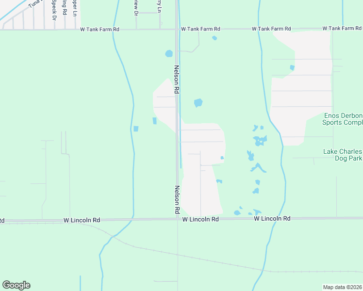 map of restaurants, bars, coffee shops, grocery stores, and more near 7940-8090 Nelson Rd in Lake Charles