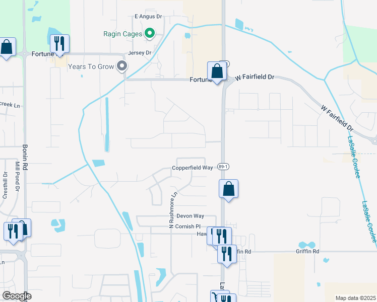 map of restaurants, bars, coffee shops, grocery stores, and more near Woodhaven Road in Youngsville