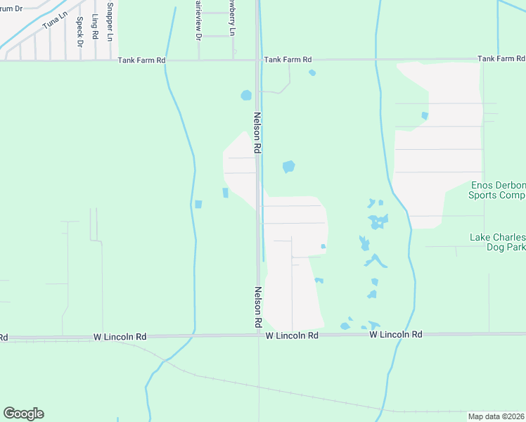 map of restaurants, bars, coffee shops, grocery stores, and more near 7917 Nelson Road in Lake Charles