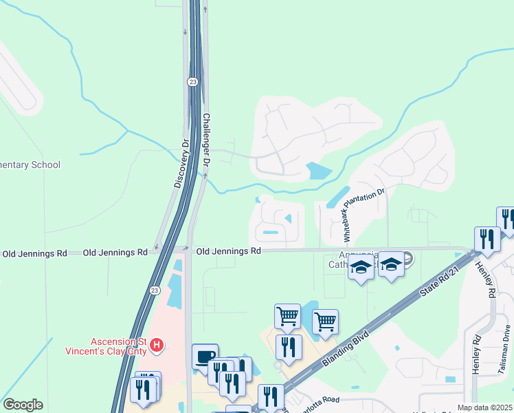map of restaurants, bars, coffee shops, grocery stores, and more near 1318 Summerbrook Dr in Middleburg