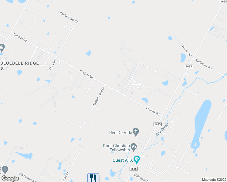 map of restaurants, bars, coffee shops, grocery stores, and more near 8311 Coulver Road in Austin