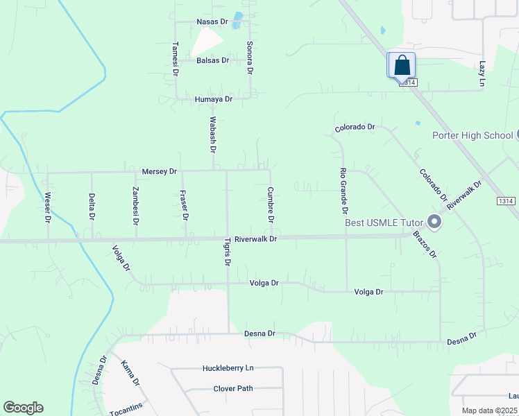 map of restaurants, bars, coffee shops, grocery stores, and more near 22880 Cumbre Drive in Porter