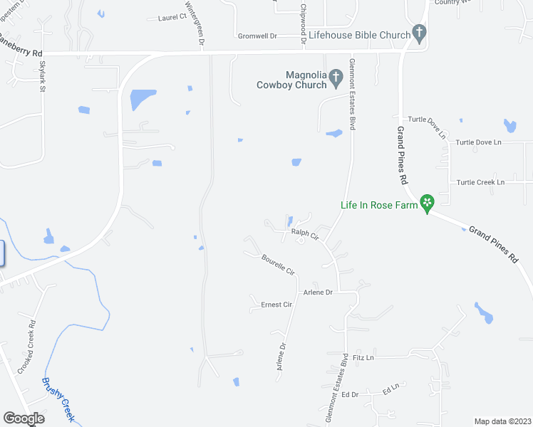map of restaurants, bars, coffee shops, grocery stores, and more near 21918 Ralph Circle in Magnolia