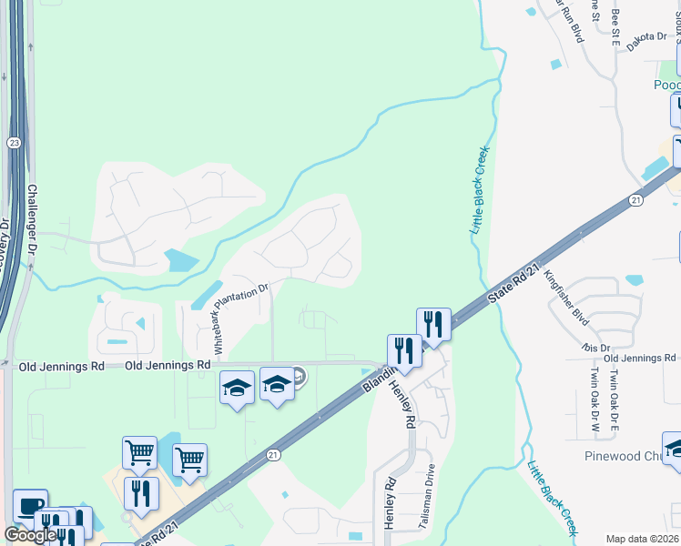 map of restaurants, bars, coffee shops, grocery stores, and more near 1960 Longneedle Lane in Middleburg