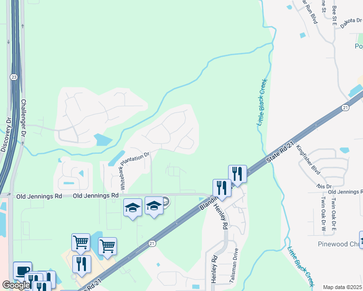 map of restaurants, bars, coffee shops, grocery stores, and more near 1875 Pineta Cove Drive in Middleburg