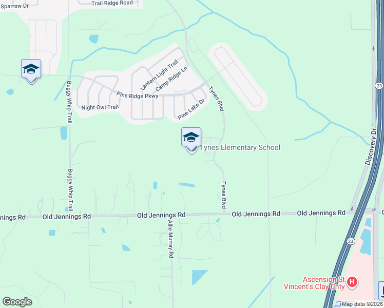 map of restaurants, bars, coffee shops, grocery stores, and more near 1550 Tynes Boulevard in Middleburg