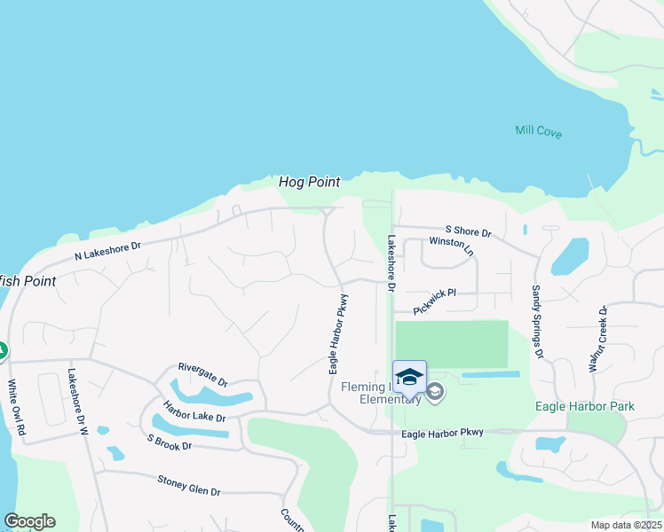 map of restaurants, bars, coffee shops, grocery stores, and more near 2335 Eagle Harbor Parkway in Fleming Island