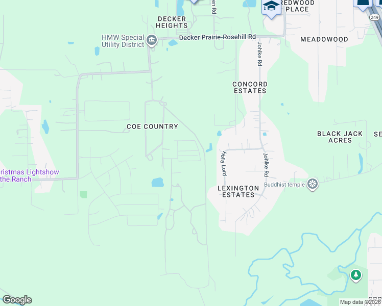 map of restaurants, bars, coffee shops, grocery stores, and more near 26638 Santa Fe in Magnolia