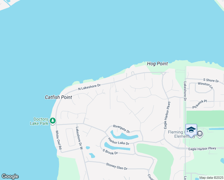 map of restaurants, bars, coffee shops, grocery stores, and more near 2006 North Lakeshore Drive in Orange Park