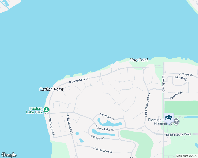 map of restaurants, bars, coffee shops, grocery stores, and more near 2006 North Lakeshore Drive in Orange Park
