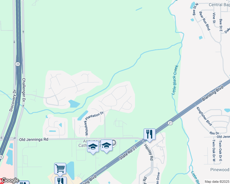 map of restaurants, bars, coffee shops, grocery stores, and more near 1557 Backwater Drive in Middleburg